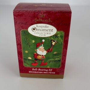 Hallmark Keepsake Collector’s Club 2000 Bell Bearing Elf ornament in EUC